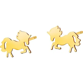 Náušnice Zlaté náušnice - koně - K-856.02