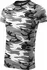 Pánské tričko Malfini Camouflage 144 šedé