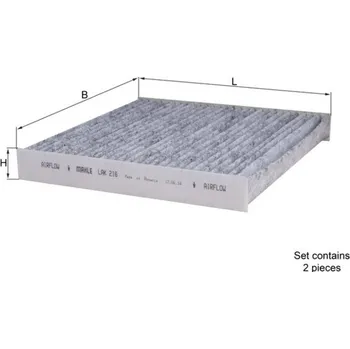 Kabinový filtr Filtr, vzduch v interiéru MAHLE LAK 216