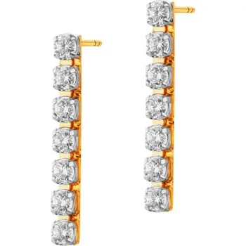 Náušnice Zlaté náušnice se zirkony - AP529-3600