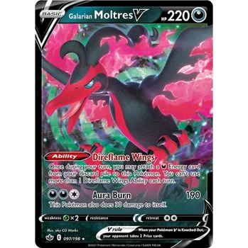 Sběratelská karetní hra Galarian Moltres V 097/198 - Chilling Reign