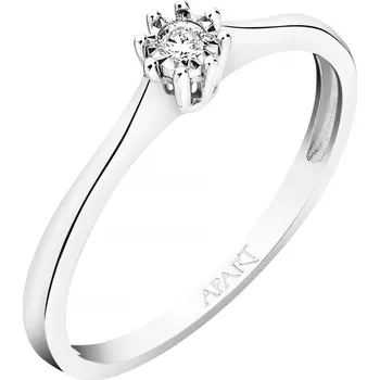 Prsten Prsten z bílého zlata s briliantem - 0,02 ct - ryzost 585 - 101.226