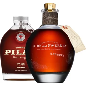 Rum Set Papa's Pilar Dark Rum + Kirk and Sweeney Reserva (set 1 x 0.7 l, 1 x 0.7 l)