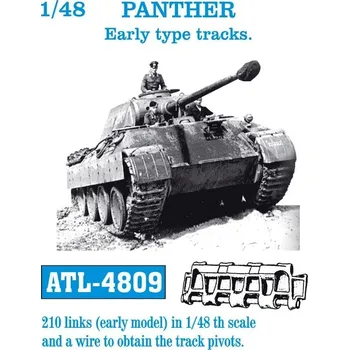 Plastikový model 1/48 ATL-4809 PANTHER Early type tracks - Friul Model