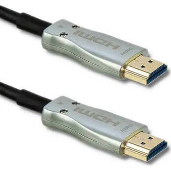 Video kabel QOLTEC Kabel HDMI 2.0,optický HDMI vidlice,z obou stran 10m černá