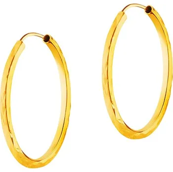 Náušnice Zlaté náušnice - kruhy, 24 mm - AP533-3162