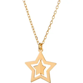 Náhrdelník Pozlacený stříbrný náhrdelník - hvězdy - AP534-7048