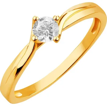 Prsten Zlatý prsten se zirkonem - P-1037.01