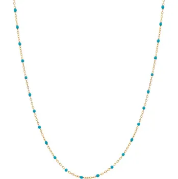 Náhrdelník Pozlacený stříbrný náhrdelník se smaltem - AP535-5004