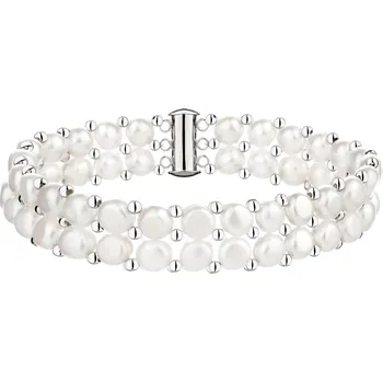 Náramek Stříbrný náramek s perlami - AP531-5286