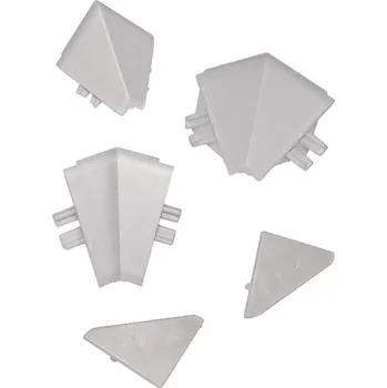 Sada rohů k těsnící liště 20 tm. šedá