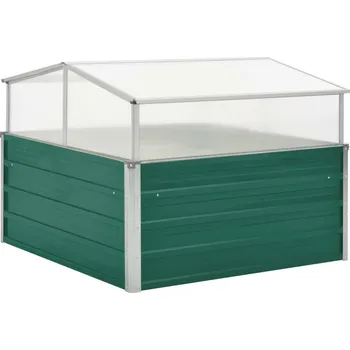 Skleník vidaXL Skleník zelený 100 x 100 x 77 cm pozinkovaná ocel