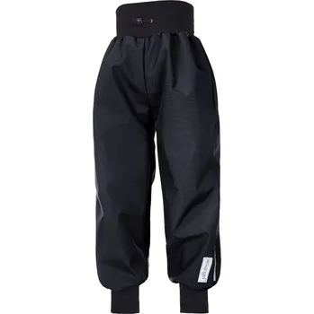 Little Angel Kalhoty softshell tenké náplet - černá Velikost: 122