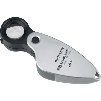 Lupa Lupa s pouzdrem tech-line 20-násobná d 16,3 mm schweizer 09620