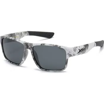 X-LOOP pánské polarizační sluneční brýle CAMO PRINT Šedé Olympic eyewear PZ-MCAM-X3206s2