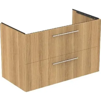 Koupelnový nábytek Ideal Standard i.Life B - Umyvadlová skříňka 100x63x51 cm, 2 zásuvky, dub T5276NX