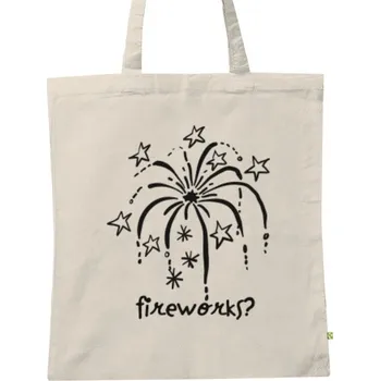 Pánské tričko BIO plátěná taška s potiskem fireworks?