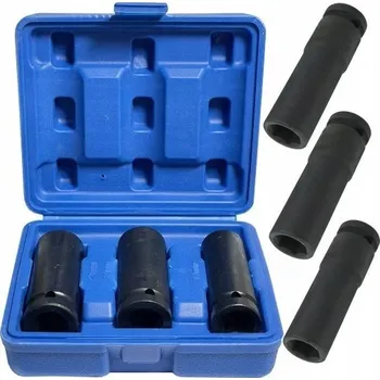 Gola hlavice Sada úderových násadek 1/2" na alu kola 17, 19, 21mm VORFAL