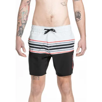 Pánské kraťasy Pánské plavky Meatfly Keith bílá/černá XXL