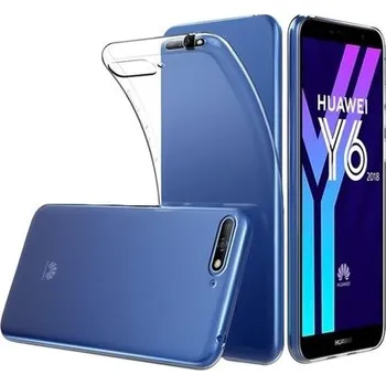 Silikonový kryt pro Huawei Y6 2018 - Průhledný