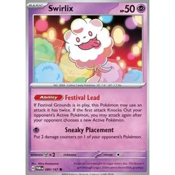 Volný čas Pokémon TWM 089/167 Swirlix - Twilight Masquerade Stav: Near Mint, Verze: NORMAL