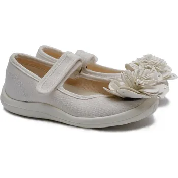 Chlapecké bačkory Textilní balerínky Chameleon bílé Velikost: 26