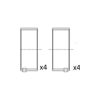 Ojnice Ojniční ložisko FA1 BB2016-050