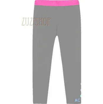 Dívčí bavlněné legíny Kugo vel. 134 šedá