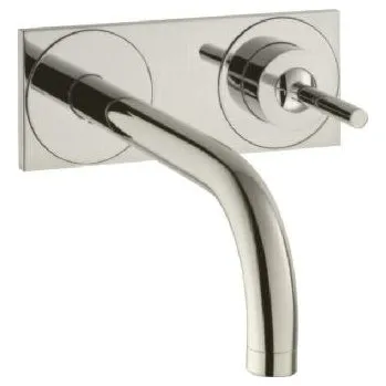 Vodovodní baterie Axor Uno - Umyvadlová podomítková baterie, kartáčovaný nikl 38115820