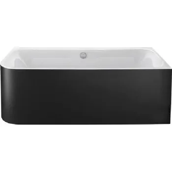 Vana Duravit Happy D.2 Plus - Vana 180x80 cm, pravá, s panelem, bílá/graphit super matt 700450800000000