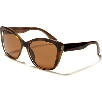 Sluneční brýle GISELLE CAT EYE dámské polarizační sluneční brýle Hnědé Giselle 97k-cube