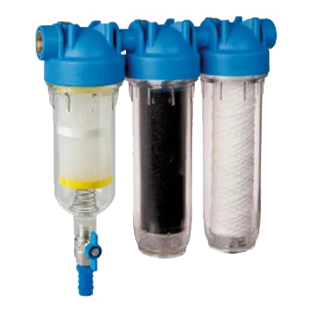 Zařízení na úpravu vody Steno HYDRA RAINMASTER TRIO 1” + FA + LA set obsahuje tři kartuše