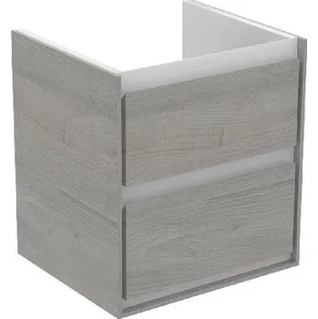 Koupelnový nábytek Ideal Standard Connect Air - Umyvadlová skříňka 48x41x52 cm, šedý dub/matný bílý lak E1607PS