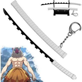 Gadget AF Nichirin přívěsek "INOSUKE HASHIBIRA SMALL" se stojánkem - Demon Slayer