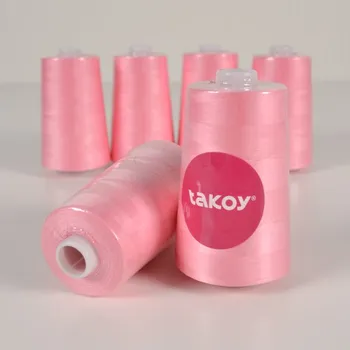 Overlock / coverlock polyesterová nit TKY 5000 barva světle růžová