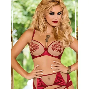 Podprsenka Podprsenka Mehendi Push claret, VELIKOST 80 C