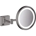 Hansgrohe AddStoris, kosmetické zrcadlo s LED osvětlením, kartáčovaný černý chrom, HAN-41790340