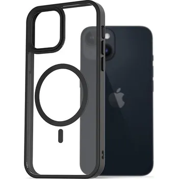 Pouzdro na mobilní telefon AlzaGuard Clear TPU Case Compatible with Magsafe pro iPhone 14 černé