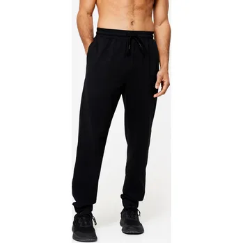 DOMYOS Pánské fitness tepláky Regular 3XL ČERNÁ