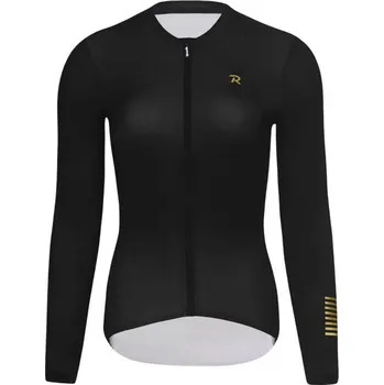 cyklistický dres RIVANELLE Cyklistický dres s dlouhým rukávem letní - VICTORIOUS GOLD ELITE LADY - černá