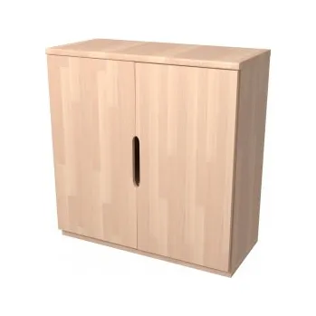 Šatní skříň Skříň k patrové posteli 2 dvířková BUBLINY hloubka 306 buk cink