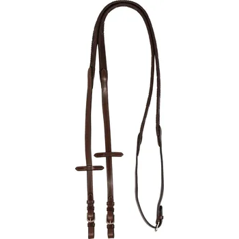 ACAVALLO Otěže gumové Kris ProTM 5/8* Acavallo, 140 cm, tmavě hnědé