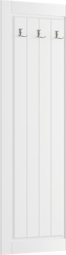 Massivo.cz Věšáková stěna Belluno Elegante, bílá, masiv, borovice