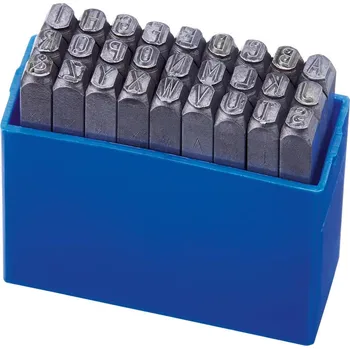 Raznice Sada raznice s písmeny výška písma 4mm format