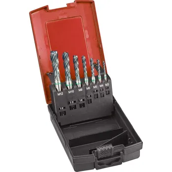 Závitořezný nástroj Sada strojních závitníků din371/376 slepý otvor hss-e m3-m12 6h, černěný, format gt