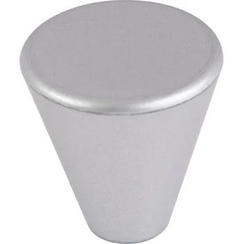 Nábytkové kování Walteco Nábytková knopka průměr 23mm, plast, stříbrná Množství: 5 ks