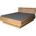 Manželská postel FANTAZIE GRANDE, nastavitelné čelo šikmé, 180 cm, dub nature
