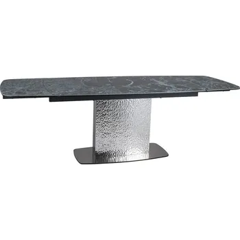 Jídelní stůl Jídelní stůl MONCLER CERAMIC, Verde Alpi/Nerezavějící ocel