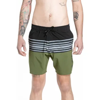 Pánské kraťasy Pánské plavky Meatfly Keith olivová/černá M