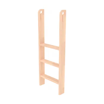 Žebřík ke zvýšenému jednolůžku, svislý s otvory, buk cink